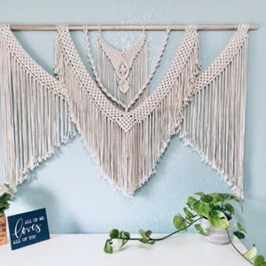 XL Macrame Wall Decor, Above Bed Statement Piece